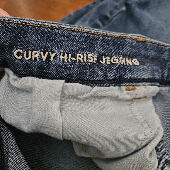 American Eagle Outfitters Blue Jeggings with Classic Denim Look - Picture 6 of 8